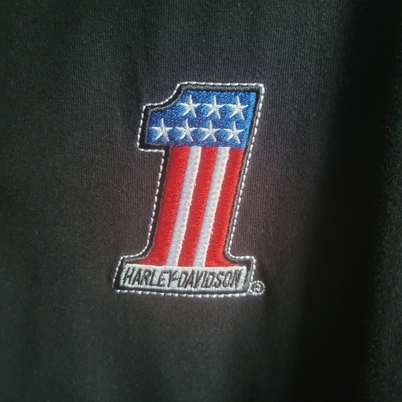 Harley Davidson Black Collared Las Vegas USA Polo Shirt Size 2XL? - Picture 2 of 5